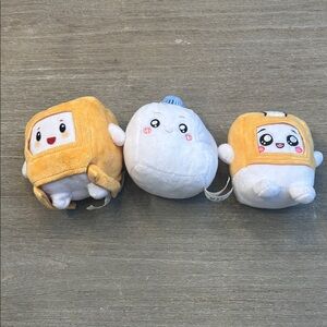 Lankybox Stuffies - set of 3